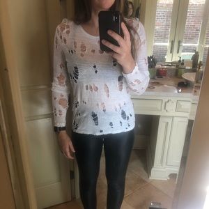 IRO TOP - WHITE DISTRESSED